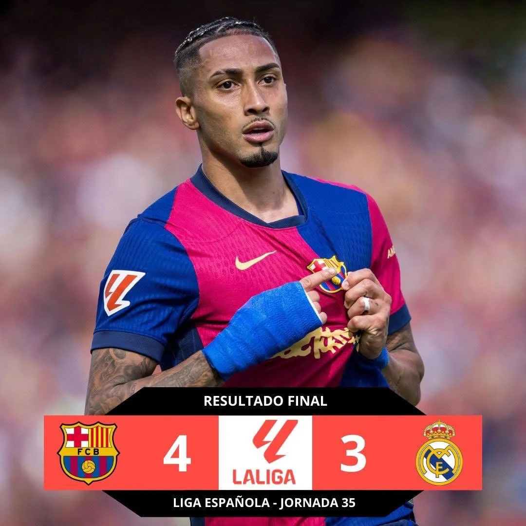 Barcelona remonta y vence 4-3 al Real Madrid en un Clásico que deja LaLiga casi sentenciada
